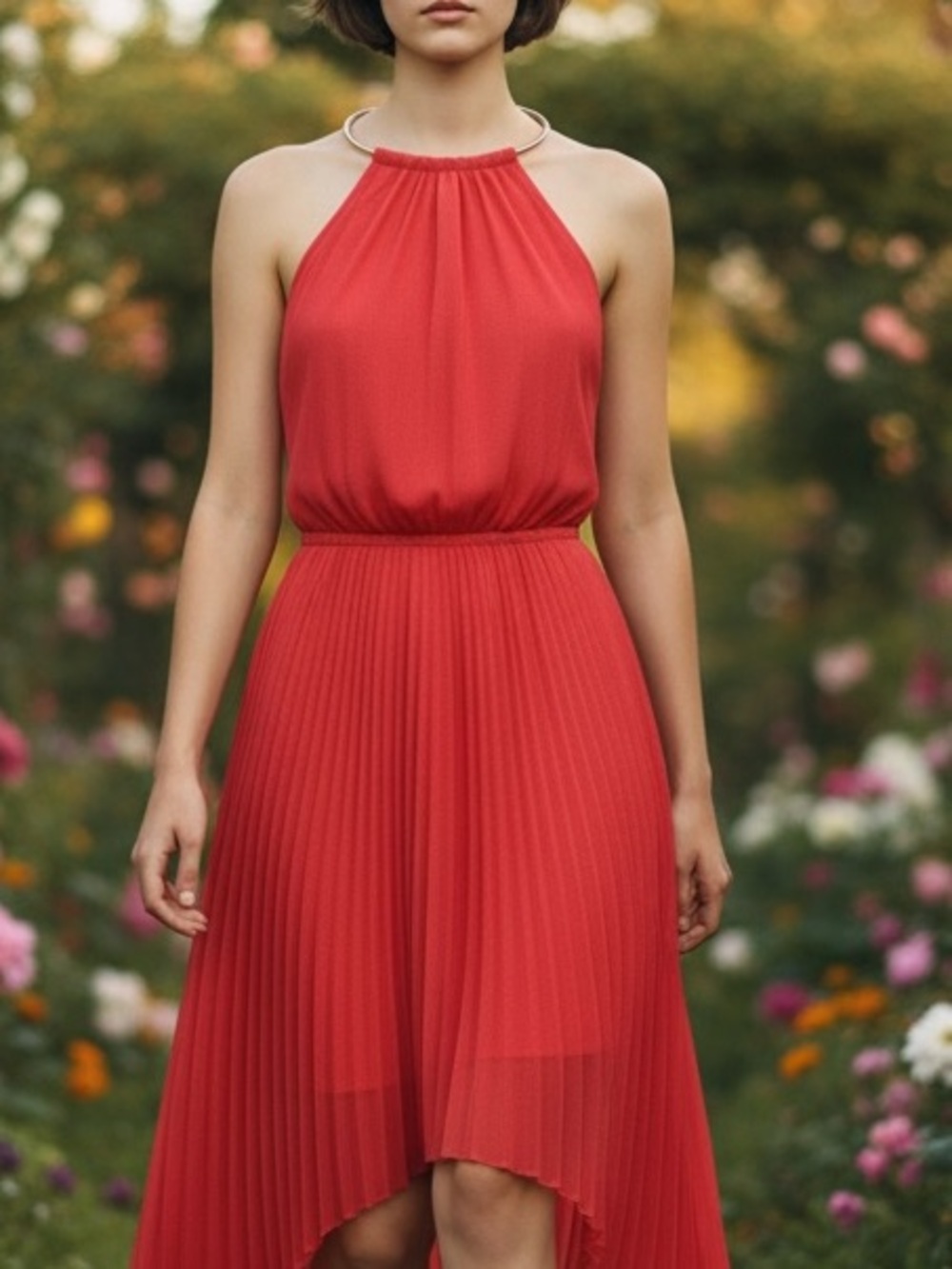 NWOT Kensie- Pleated Asymmetrical Dress 6